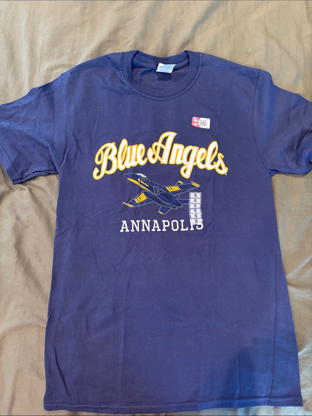 Port and Company Navy Blue "Blue Angels Annapolis" Graphic Tee